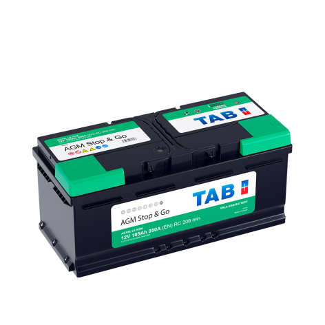 фото Аккумулятор TAB AGM STOP&GO 105 обр (L6.0)