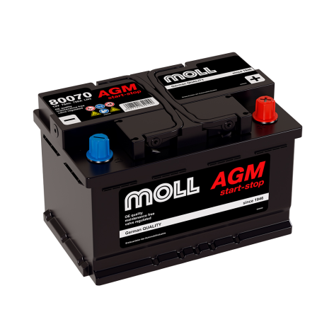 фото Аккумулятор MOLL AGM 70 обр (L3.0, 80070)