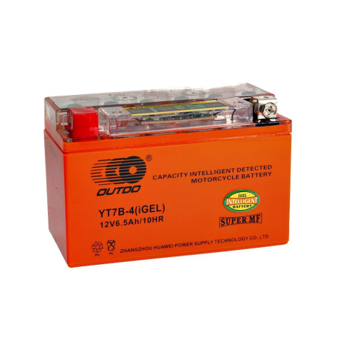 фото Мото аккумулятор 6,5Ah OUTDO YT7B-BS iGEL