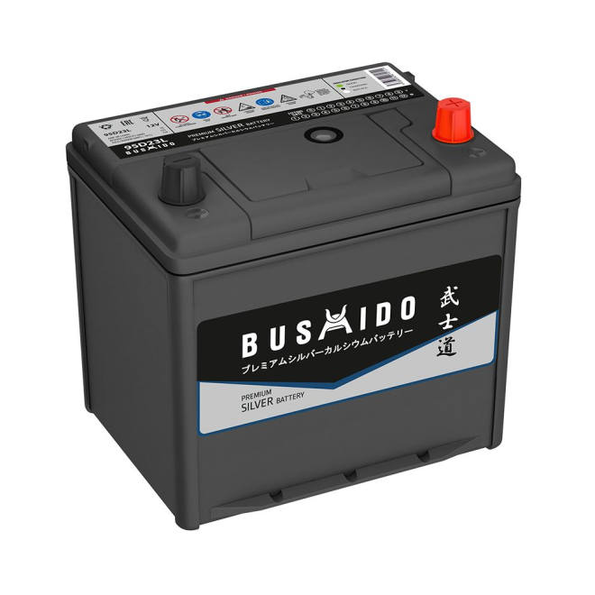 Аккумулятор BUSHIDO Silver  78 обр (95D23L, серый, AT)