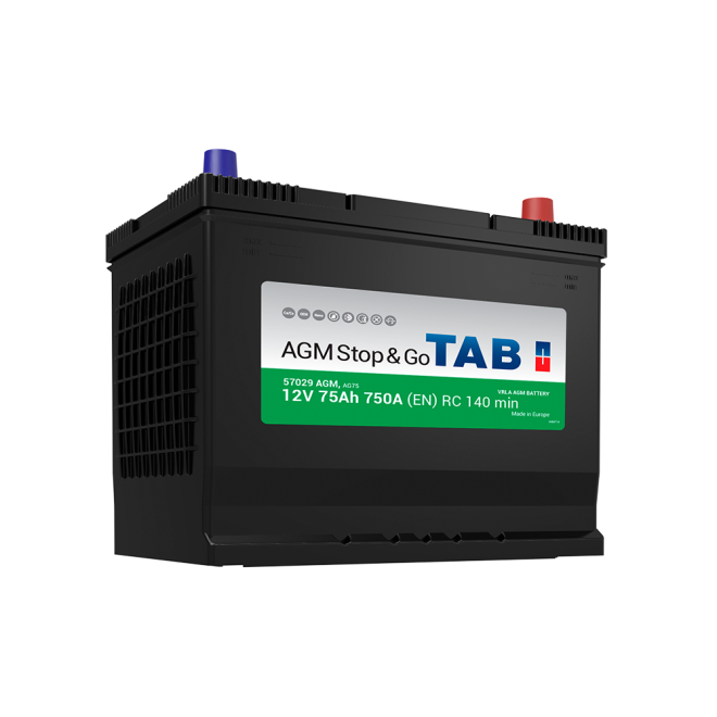 Аккумулятор TAB AGM STOP&GO  75 обр (D26L)