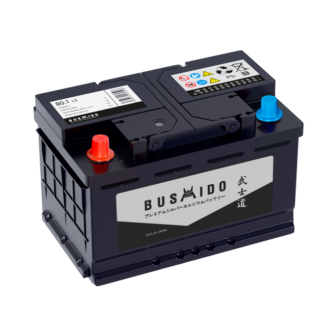 Аккумулятор BUSHIDO SJ 80 пр (L3.1, HO)