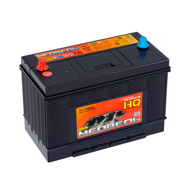 Аккумулятор МЕДВЕДЬ   120 уни (31-1000, конус, VLA)