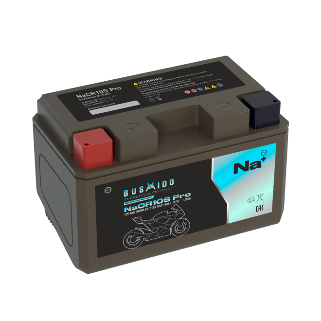 Мото BUSHIDO NaCR10S pro (YTZ10S, 9Ah) пр