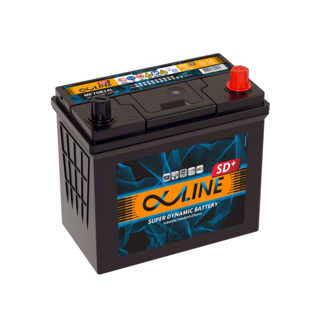 Аккумулятор ALPHALINE SD+  55 обр (70B24L, AO)
