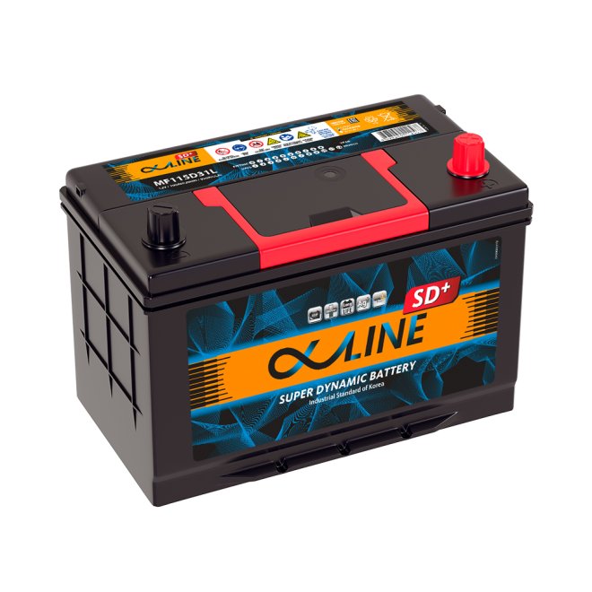 Аккумулятор ALPHALINE SD+  100 обр (115D31L)