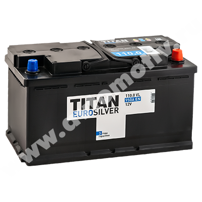 Автомобильный аккумулятор Titan EUROSILVER 110.0 фото 400x400