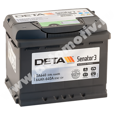 Автомобильный аккумулятор DETA Senator 64.0 фото 400x400