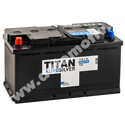 Автомобильный аккумулятор Titan EUROSILVER 110.1 фото 400x400