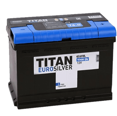 Автомобильный аккумулятор Titan EUROSILVER 61.1 фото 378x377