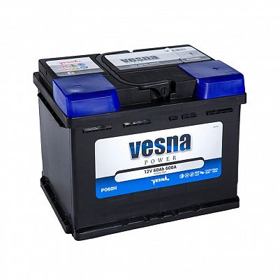 Автомобильный аккумулятор VESNA Power 60.1 L2 фото 401x401