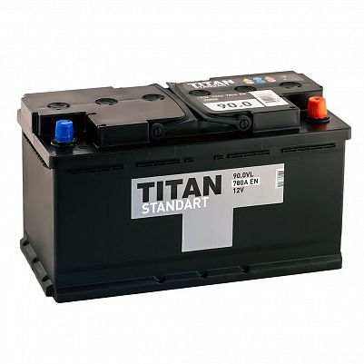 Автомобильный аккумулятор TITAN Standart 90.0 фото 401x401