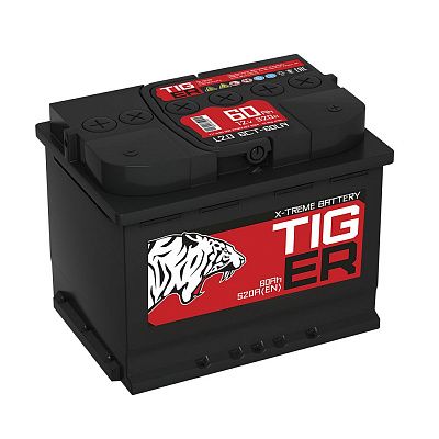 Автомобильный аккумулятор Tiger X-treme (Тюмень) 60.0 обр фото 400x400