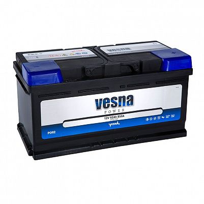 Автомобильный аккумулятор VESNA Power 92.0 LB5 фото 401x401