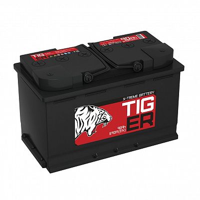 Автомобильный аккумулятор Tiger X-treme (Тюмень) 90.1 пр фото 401x401