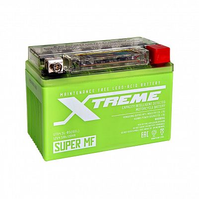 Мото аккумулятор Xtreme UTX4,5L(YTX4L)-BS iGEL (4,5Ah) фото 401x401