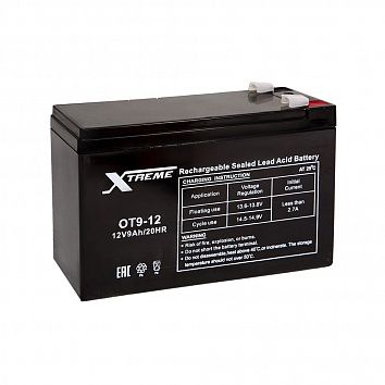 Аккумулятор Xtreme VRLA 12v  9Ah (OT9-12) фото 354x354