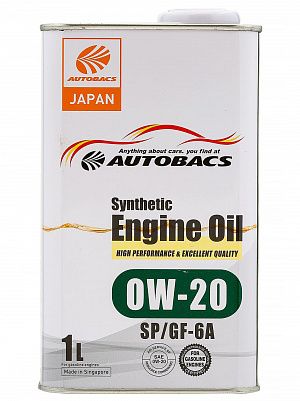 Autobacs Engine Oil Synthetic 0w20 SP/CF/GF-6A 1л фото 300x401