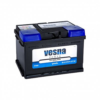 Автомобильный аккумулятор VESNA Power 60.0 LB2 фото 401x401