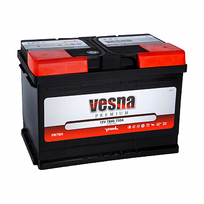 Автомобильный аккумулятор VESNA Premium 78.0 L3 фото 401x401