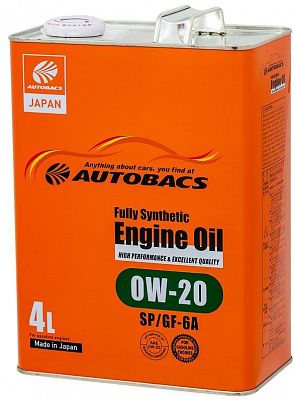 Autobacs Engine Oil FS 0w20 SP/GF-6A 4л фото 294x401