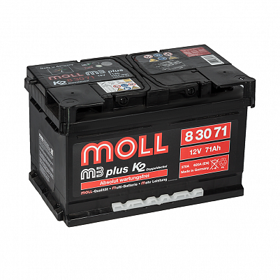 Автомобильный аккумулятор MOLL M3 plus 71.0 фото 401x401