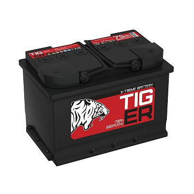 Автомобильный аккумулятор Tiger X-treme (Тюмень) 75.0 обр фото 400x400