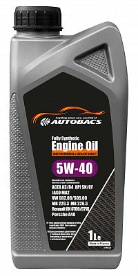 Autobacs Engine Oil FS 5w40 A3/B4/SN/CF 1л фото 200x401