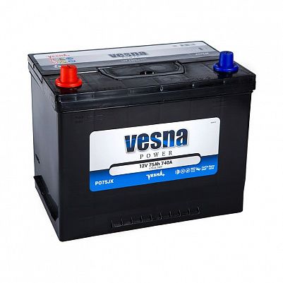 Автомобильный аккумулятор VESNA Power 75 (D26R) фото 401x401