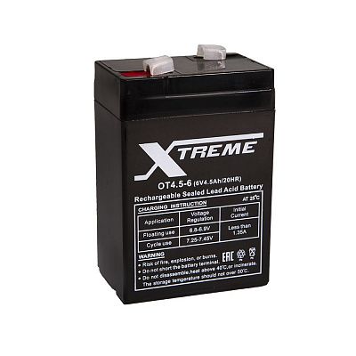 Аккумулятор Xtreme VRLA 6v  4.5Ah (OT4.5-6) фото 400x400