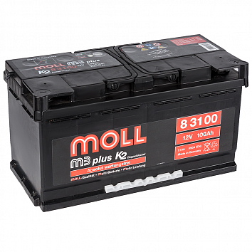 Автомобильный аккумулятор MOLL M3 plus 100.0 фото 354x354