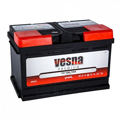 Автомобильный аккумулятор VESNA Premium 75.0 L3 фото 401x401