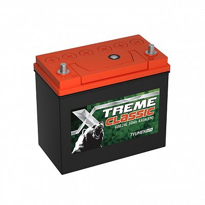 Автомобильный аккумулятор X-treme CLASSIC (Тюмень) 60B24L 50 Ач фото 401x401