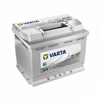 Автомобильный аккумулятор Varta D15 Silver Dynamic 63Ah 610A (563 400 061) фото 354x354